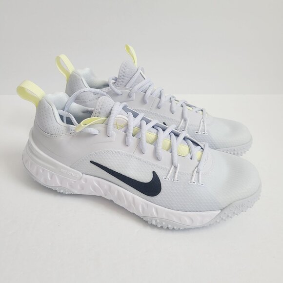 NEW Nike Huarache 9 Elite TF LAX SE Lacrosse Shoes FV6148-001 Size 9 Gray main image 4